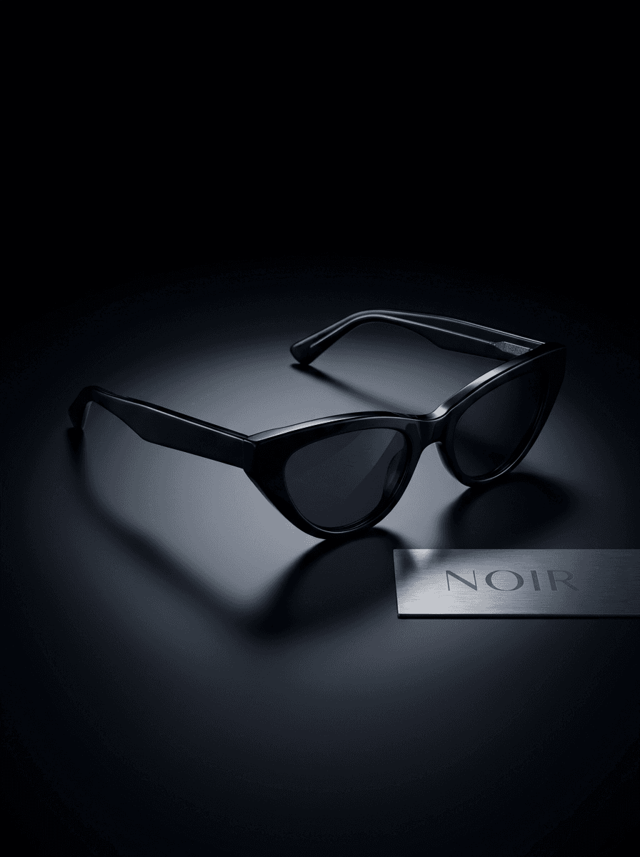 Cat Eye Noir - Italian Acetate sunglasses