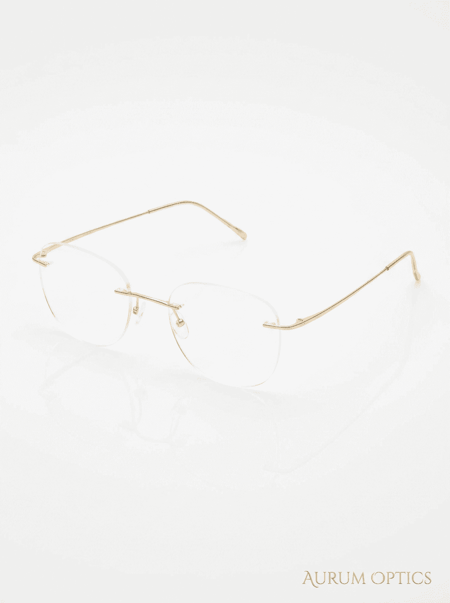 Gold Rimless - 18k Gold-Filled sunglasses