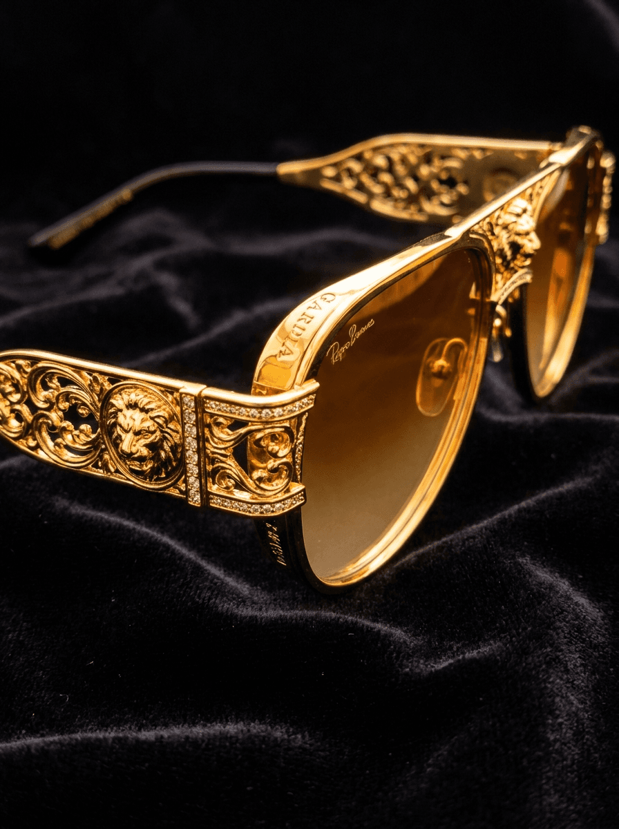 Le Luxe Limited - 24k Gold-Plated Titanium sunglasses