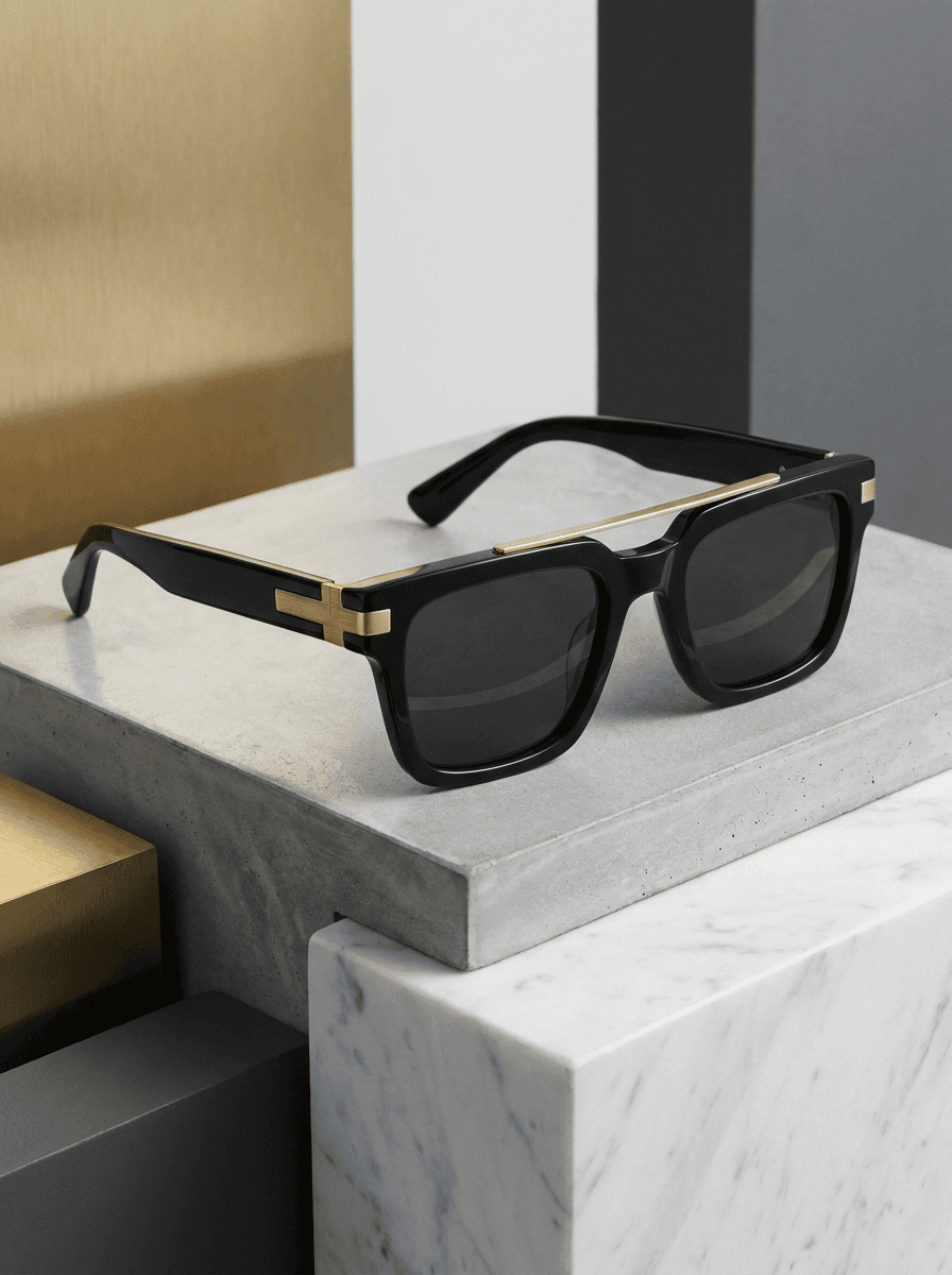 Square Statement - Mazzucchelli Acetate sunglasses